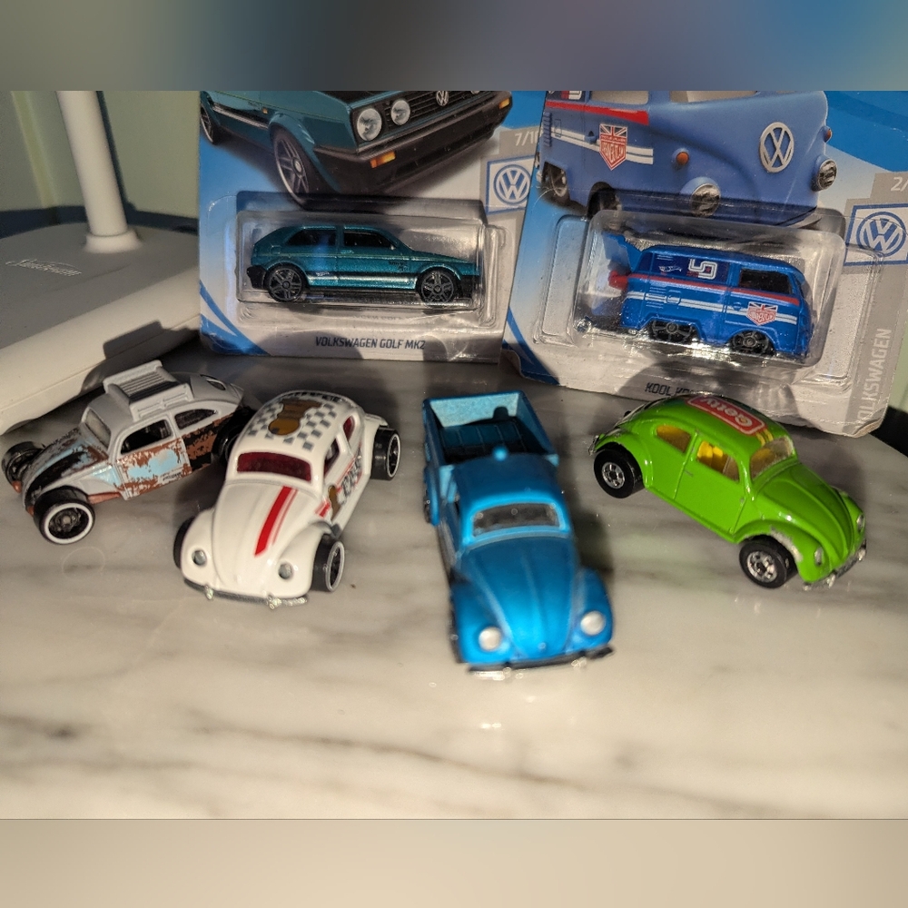 Hot Wheels 6 Piece Volkswagen set